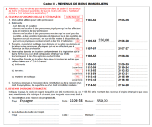 déclaration bien immobilier étranger